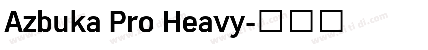 Azbuka Pro Heavy字体转换